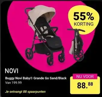 Van Asten BabySuperstore Buggy Novi Baby® Grande Go Sand/Black V aanbieding