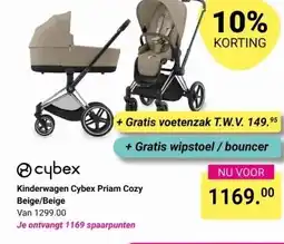 Van Asten BabySuperstore Kinderwagen Cybex Priam Cozy Beige/Beige aanbieding