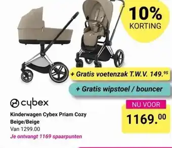 Van Asten BabySuperstore Kinderwagen Cybex Priam Cozy Beige/Beige aanbieding