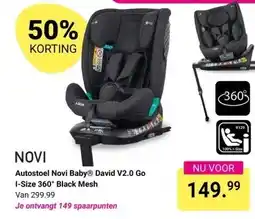 Van Asten BabySuperstore Autostoel Novi Baby® David V2.0 Go I-Size 360° Black Mesh aanbieding