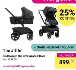 Van Asten BabySuperstore Kinderwagen The Jiffle Wagon 2 Black aanbieding