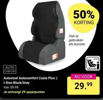 Van Asten BabySuperstore Autostoel Autocomfort Coala Plus || I-Size Black/Grey aanbieding