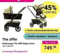 Van Asten BabySuperstore Kinderwagen The Jiffle Wagon Green aanbieding
