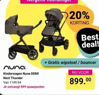 Van Asten BabySuperstore Kinderwagen Nuna DEMI Next Thunder aanbieding