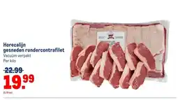 Makro Horecalijn gesneden rundercontrafilet aanbieding