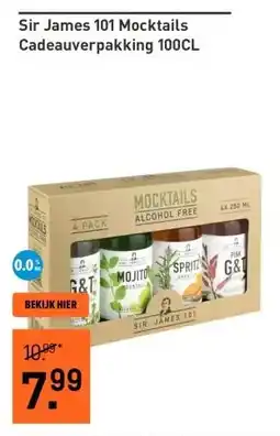 Gall & Gall Sir James 101 Mocktails Cadeauverpakking 100CL aanbieding