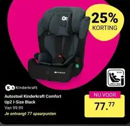 Van Asten BabySuperstore Autostoel Kinderkraft Comfort Up2 I-Size Black aanbieding