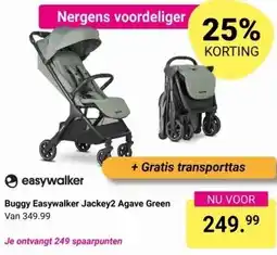 Van Asten BabySuperstore Buggy Easywalker Jackey2 Agave Green aanbieding