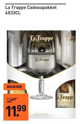 Gall & Gall La Trappe Cadeaupakket 4X33CL aanbieding