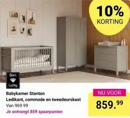 Van Asten BabySuperstore Babykamer Stanton Ledikant, commode en tweedeurskast aanbieding