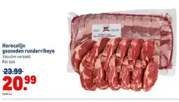 Makro Horecalijn gesneden runderribeye aanbieding