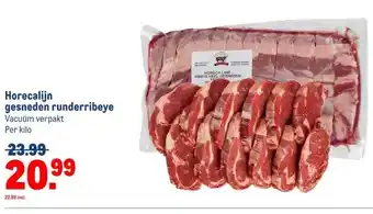 Makro Horecalijn gesneden runderribeye aanbieding