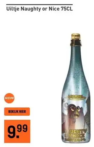 Gall & Gall Uiltje Naughty or Nice 75CL aanbieding