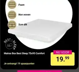 Van Asten BabySuperstore Matras Box Best Sleep 75x95 Comfort aanbieding