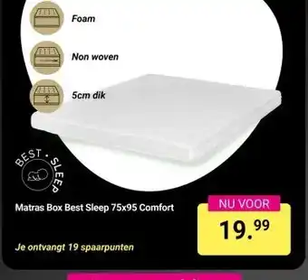 Van Asten BabySuperstore Matras Box Best Sleep 75x95 Comfort aanbieding