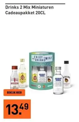 Gall & Gall Drinks 2 Mix Miniaturen Cadeaupakket 20CL aanbieding