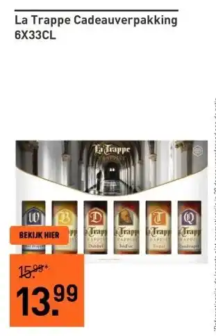 Gall & Gall La Trappe Cadeauverpakking 6X33CL aanbieding