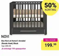 Van Asten BabySuperstore Box Novi at HomeⓇ Annabel (Ronde Hoek) Black aanbieding