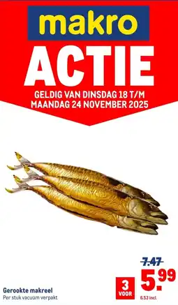 Makro Gerookte makreel aanbieding