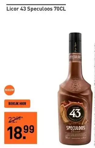 Gall & Gall Licor 43 Speculoos 70CL aanbieding