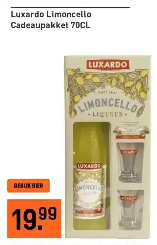 Gall & Gall Luxardo Limoncello Cadeaupakket 70CL aanbieding