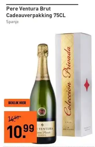 Gall & Gall Pere Ventura Brut Cadeauverpakking 75CL aanbieding