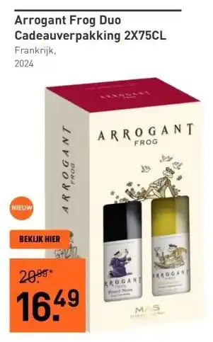 Gall & Gall Arrogant Frog Duo Cadeauverpakking 2X75CL aanbieding