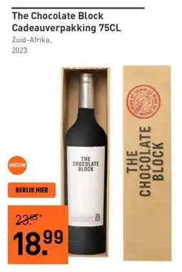 Gall & Gall The Chocolate Block Cadeauverpakking 75CL aanbieding