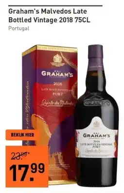 Gall & Gall Graham's Malvedos Late Bottled Vintage 2018 75CL aanbieding