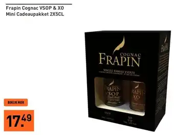 Gall & Gall Frapin Cognac VSOP & XO Mini Cadeaupakket 2X5CL aanbieding