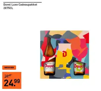 Gall & Gall Duvel Luxe Cadeaupakket 2X75CL aanbieding