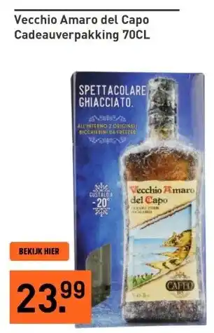 Gall & Gall Vecchio Amaro del Capo Cadeauverpakking 70CL aanbieding