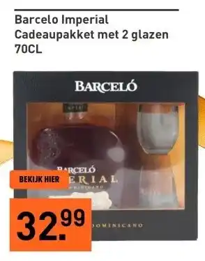 Gall & Gall Barcelo Imperial Cadeaupakket met 2 glazen 70CL aanbieding