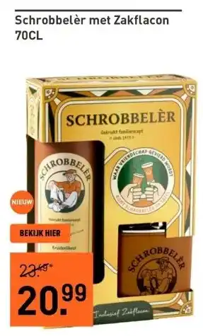 Gall & Gall Schrobbelèr met Zakflacon 70CL aanbieding