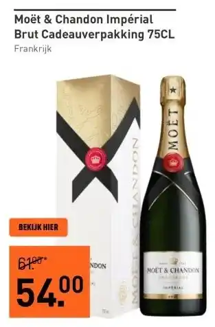 Gall & Gall Moët & Chandon Impérial Brut Cadeauverpakking 75CL aanbieding