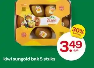 Spar kiwi sungold bak aanbieding