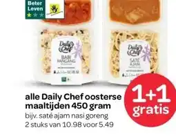 Spar alle Daily Chef oosterse maaltijden 450 gram aanbieding