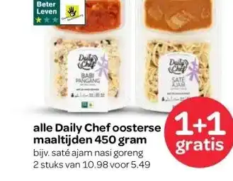 Spar alle Daily Chef oosterse maaltijden 450 gram aanbieding