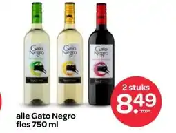Spar alle Gato Negro fles 750 ml aanbieding