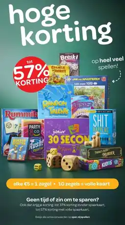 Spar heel veel spellen! aanbieding