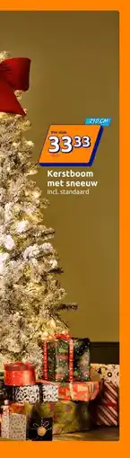 Action Kerstboom met sneeuw aanbieding
