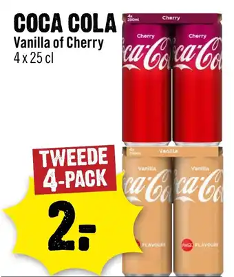 Dirck 3 Coca cola vanilla of cherry aanbieding