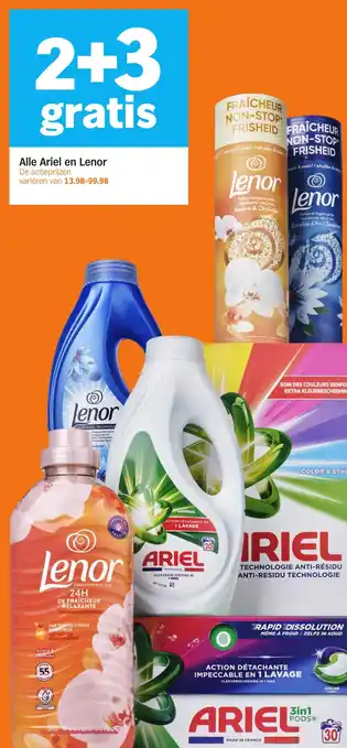 Albert Heijn Alle Ariel en Lenor aanbieding