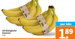 Albert Heijn AH Biologische bananen aanbieding