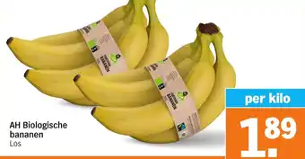 Albert Heijn AH Biologische bananen aanbieding