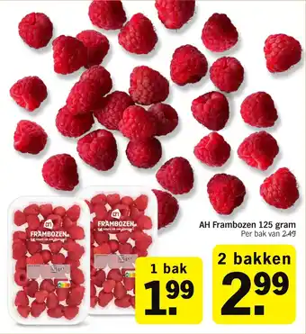Albert Heijn AH Frambozen aanbieding