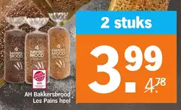 Albert Heijn AH Bakkersbrood Les Pains heel aanbieding