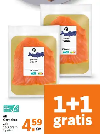 Albert Heijn AH Gerookte zalm aanbieding