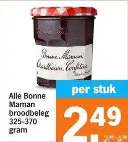 Albert Heijn Alle Bonne Maman broodbeleg aanbieding
