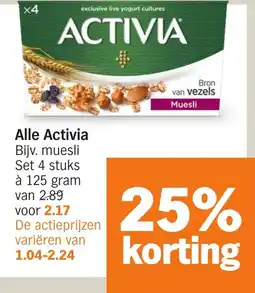 Albert Heijn Alle Activia aanbieding